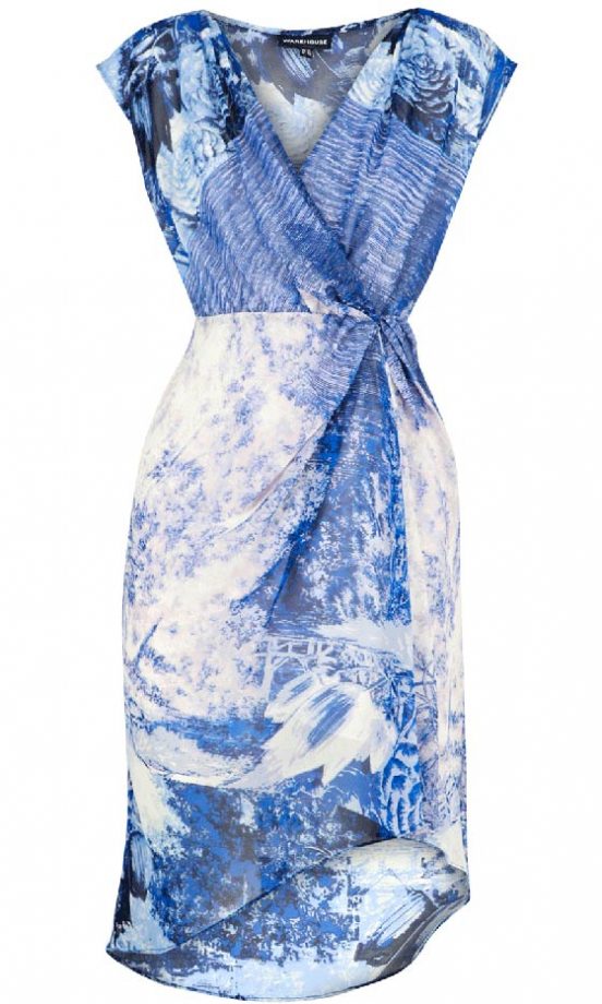 Warehouse Blue Printed Dress, £55