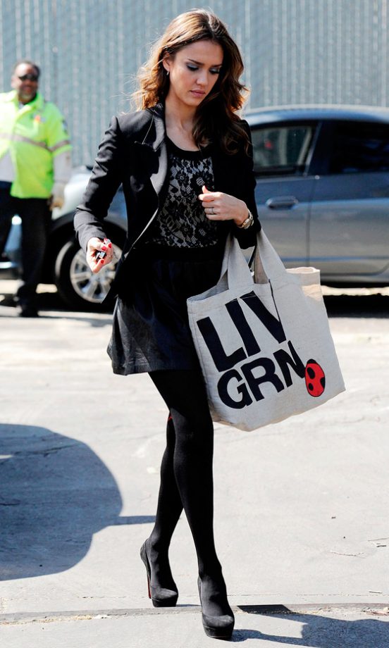 Jessica Alba Impressed WIth Another Fab Street Style, 2012
