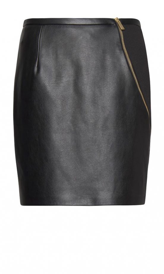 Mango Faux Leather Skirt, £34.99