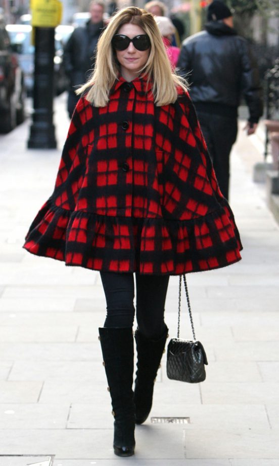 Nicola Roberts Hit London In A Fab Cape, 2012