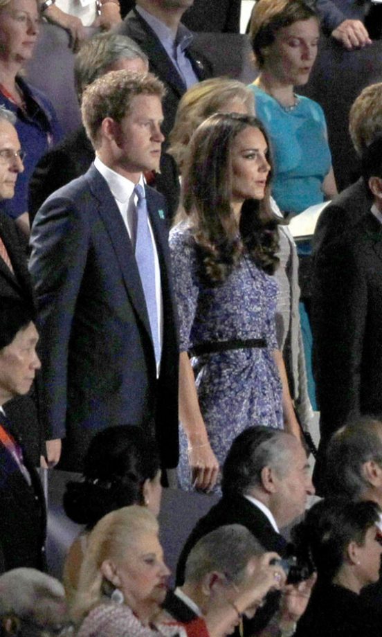 Kate Middleton And Prince Harry At The Olympic Closing Ceremony, 2012