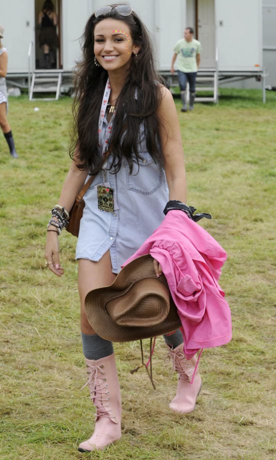 Michelle Keegan At V Festival, 2012