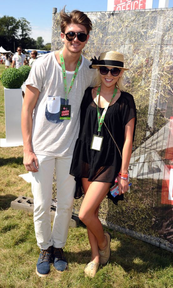 Lydia Bright And Tom Kilbey At V Festival, 2012