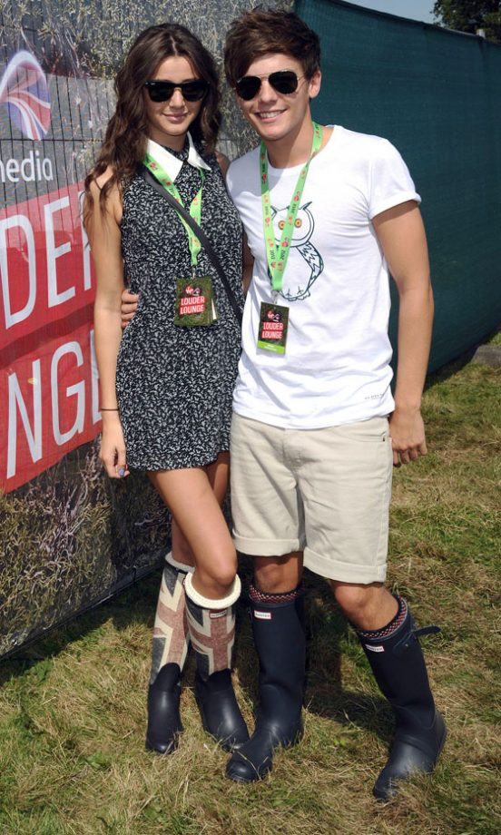 One Direction's Louis Tomlinson With His Girlfriend At V Festival, 2012