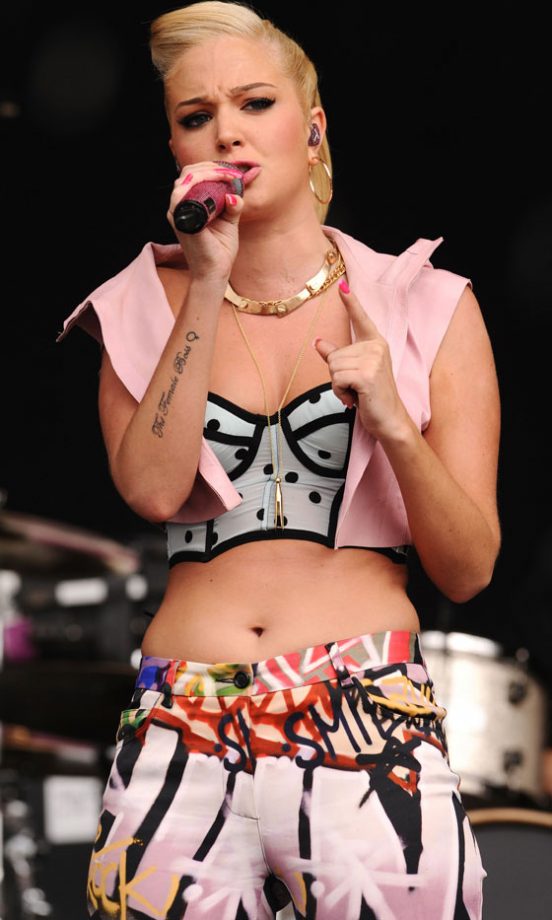 Tulisa Contostavlos At V Festival, 2012