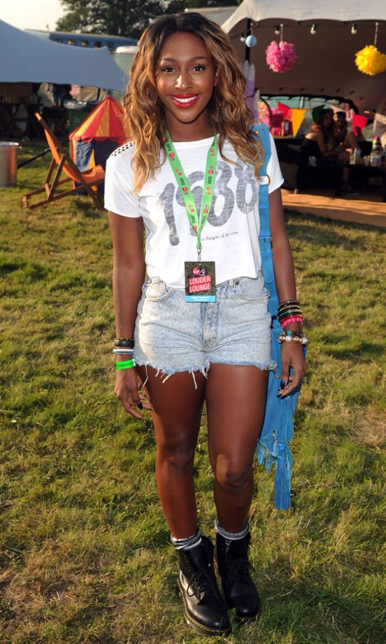 Alexandra Burke At V Festival, 2012