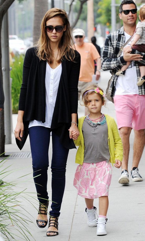 Jessica Alba And Her Family Out In LA, 2012