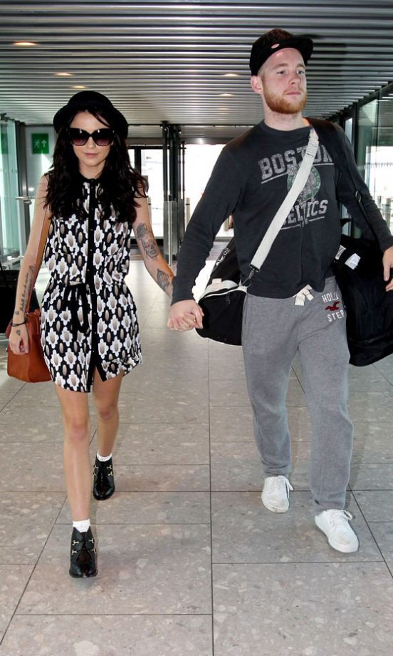 Cher Lloyd And Her Boyfriend At Heathrow Airport, 2012