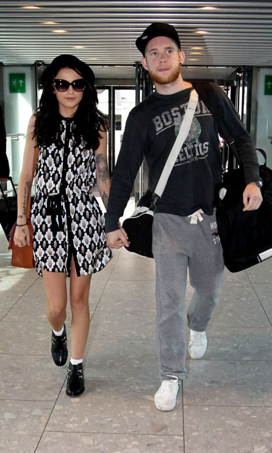 Cher Lloyd And Her Boyfriend At London Heathrow Airport, 2012