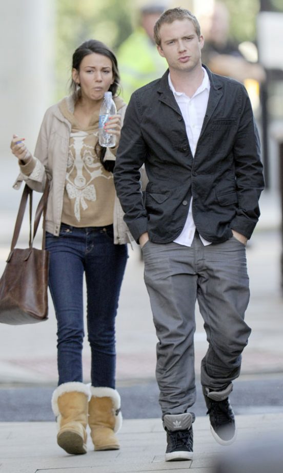 Michelle Keegan And Chris Fountain Out In Manchester, 2012