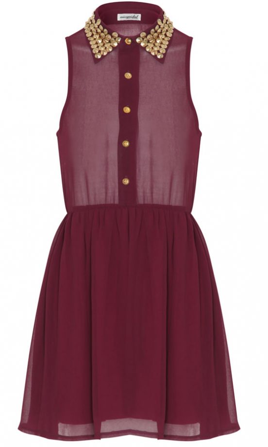 Missguided AW12 Milena Sheer Studded Collar Dress, £26.99