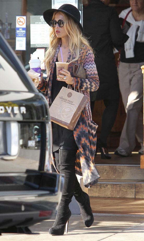 Rachel Zoe Wearing A Fab Missoni Cardigan In LA, 2012