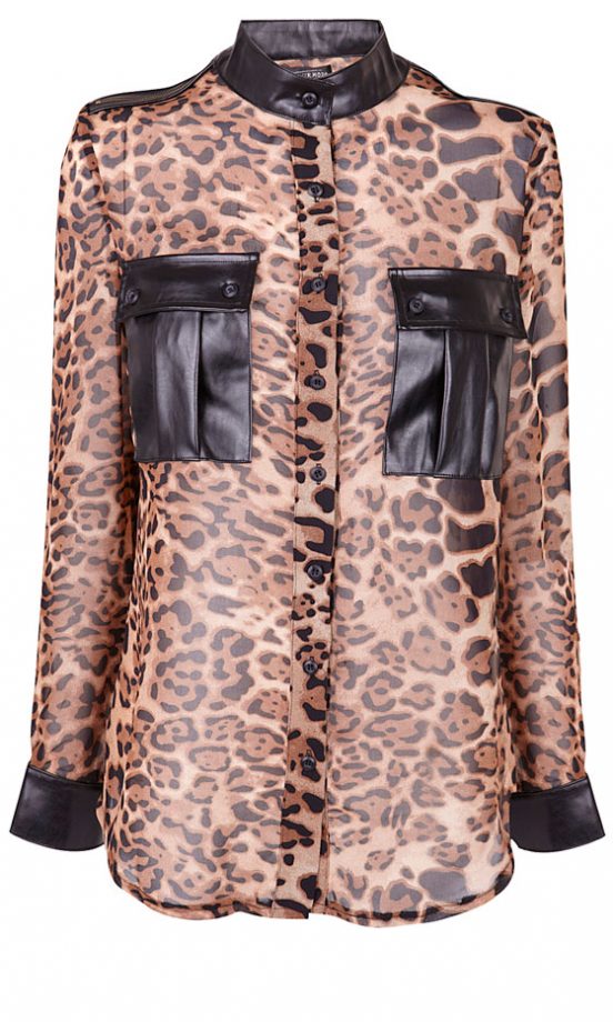 Fashion Union Leopard Print Blouse, £20