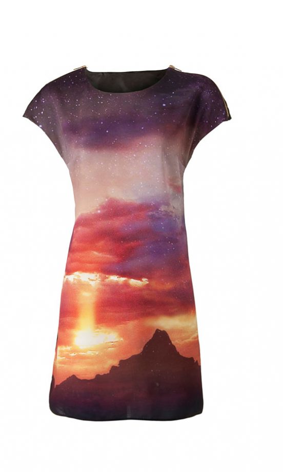 Primark Galaxy Zip Shoulder Dress, £18