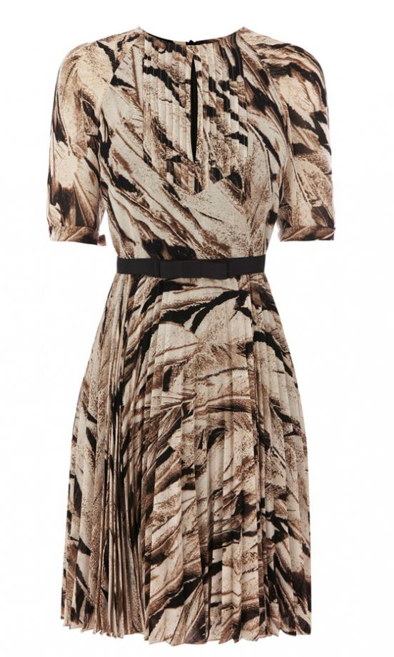 Karen Millen Feather Print Dress, £160