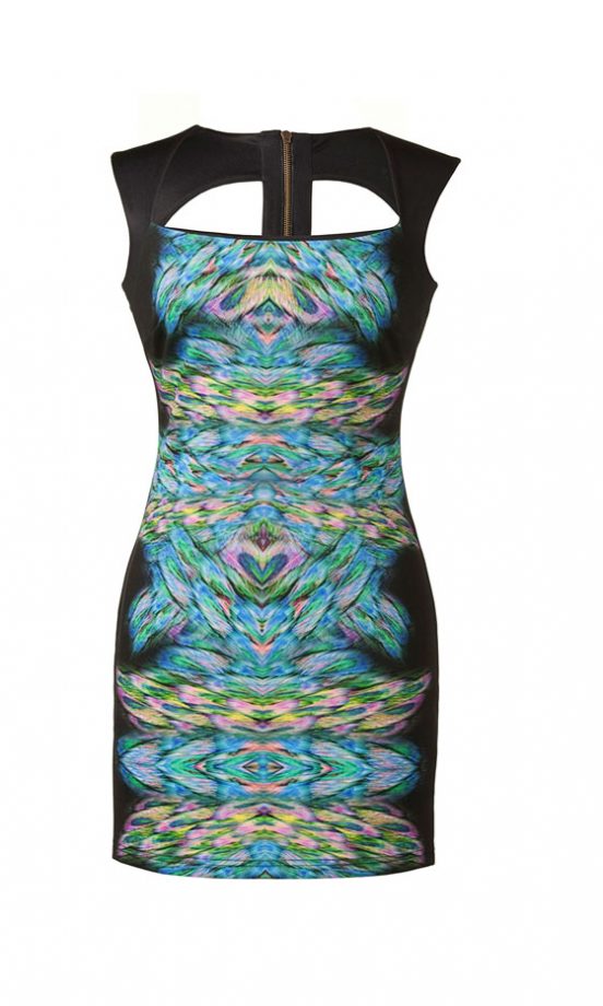 Primark Mirrored Feather Scuba Dress, £15