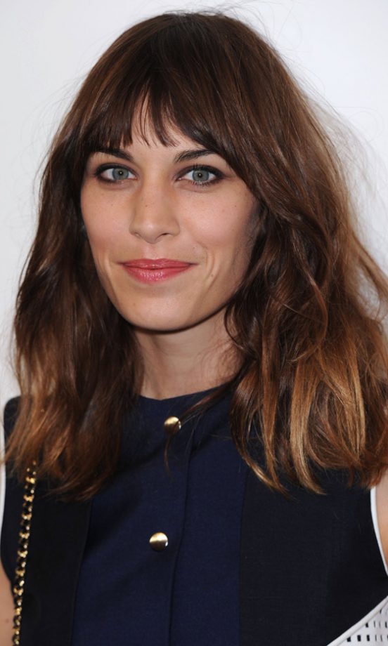 Alexa Chung Showed Off Her Choppy Hairstyle At London Fashion Week SS13, September 2012
