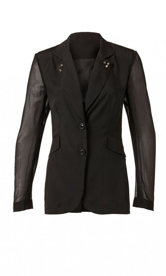 Primark Plain Chiffon Sleeve Studded Jacket, £25