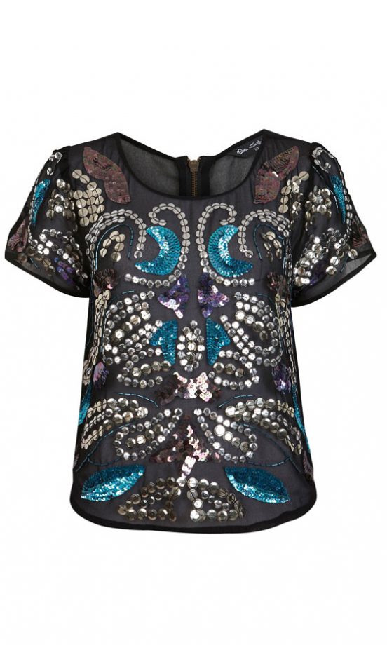 Miss Selfridge Embellished T-Shirt, £45