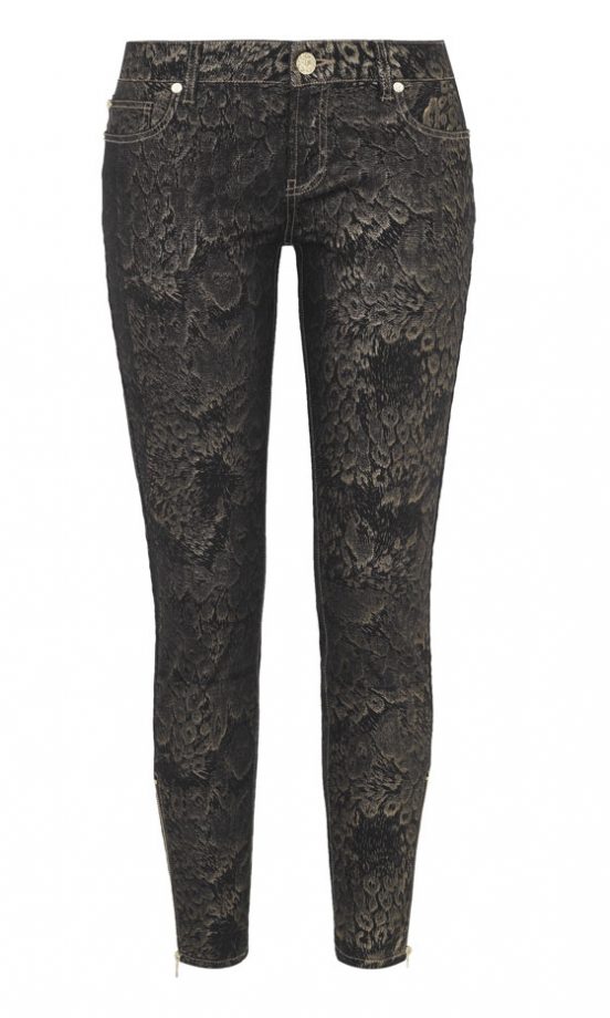 Primark Animal Foil Zip Ankle Grazer Jeans, £17