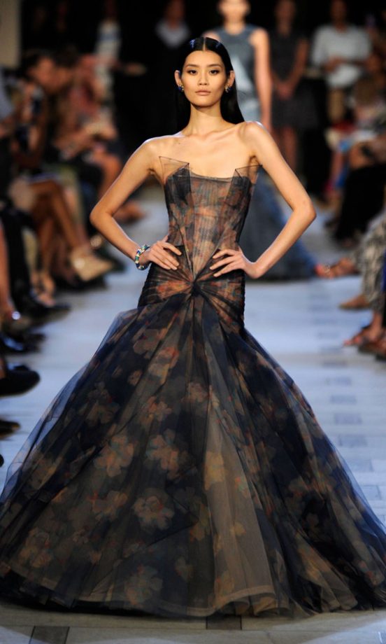Model At The Zac Posen SS13 Show At New York Fashion Week, 2012