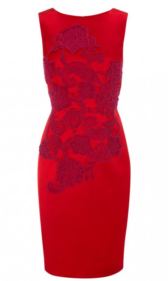 Coast Embellished Red Dress, £175