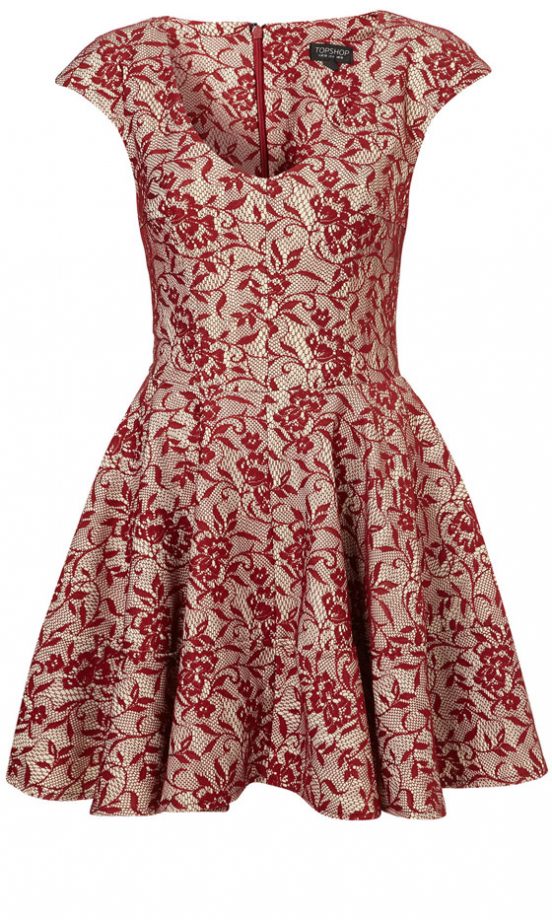 Topshop Lace Skater Dress, £60