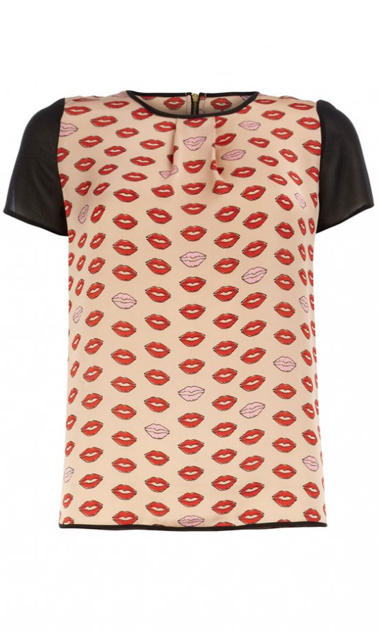 Dorothy Perkins Lip Print Top, £28