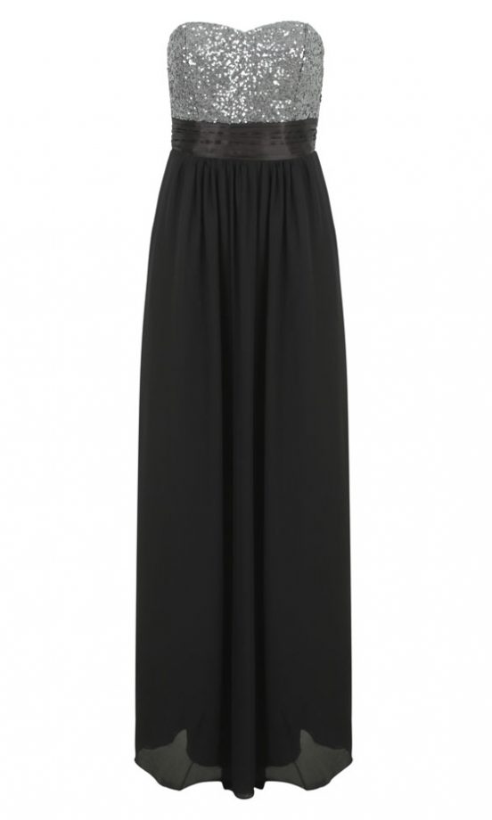 Missguided Felicita Sequin Bust Maxi Dress, £49.99