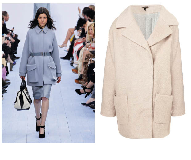 We love Topshop's cocoon coat – it's so Chloé