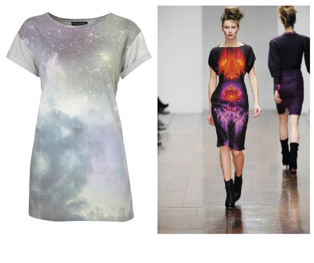 Topshop £20 sci-fi T-shirt and Jean-Pierre Braganza does futuristic, too