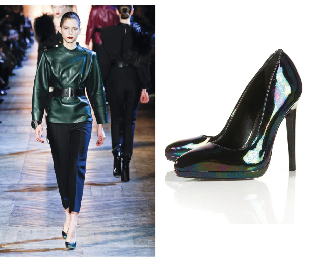 Get the YSL look with Topshop's metallic heels