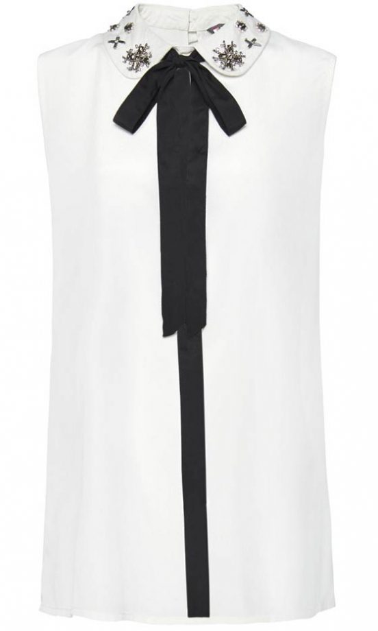 Mango Peter Pan Collar Blouse With Ribbon Tie, £34.99