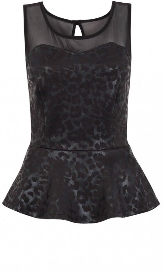 Primark AW12 Mesh Animal Peplum