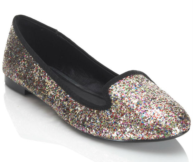 We've fallen head over heels for these sparkly slippers from Miss Selfridge