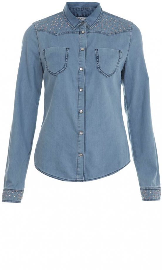 Miss Selfridge Studd Detail Denim Shirt, £36