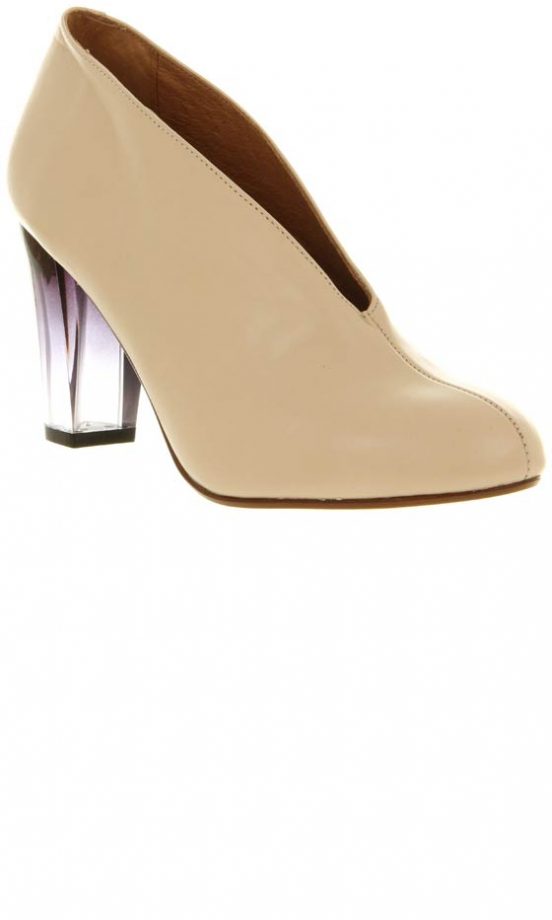 Office Nude Shoe Boot With Perspex Heel, £65