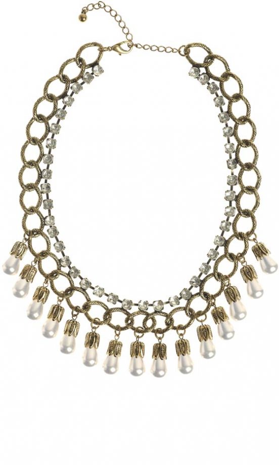 Primark AW12 Pearl Teardrop Necklace, £5