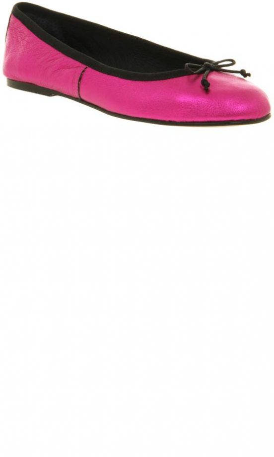 Office Metallic Pink Ballerina Pumps, £54