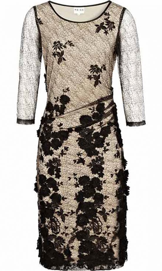 Reiss Lace And Floral Dress, £225