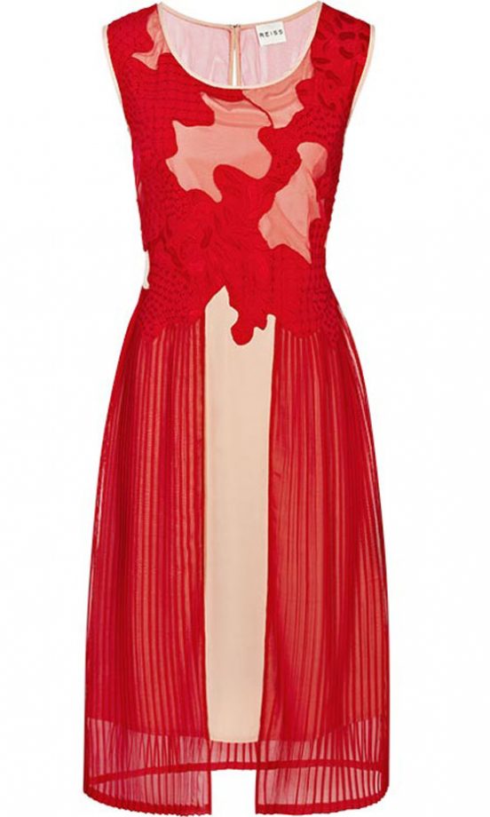 Reiss Mesh Bodice Dress, £189