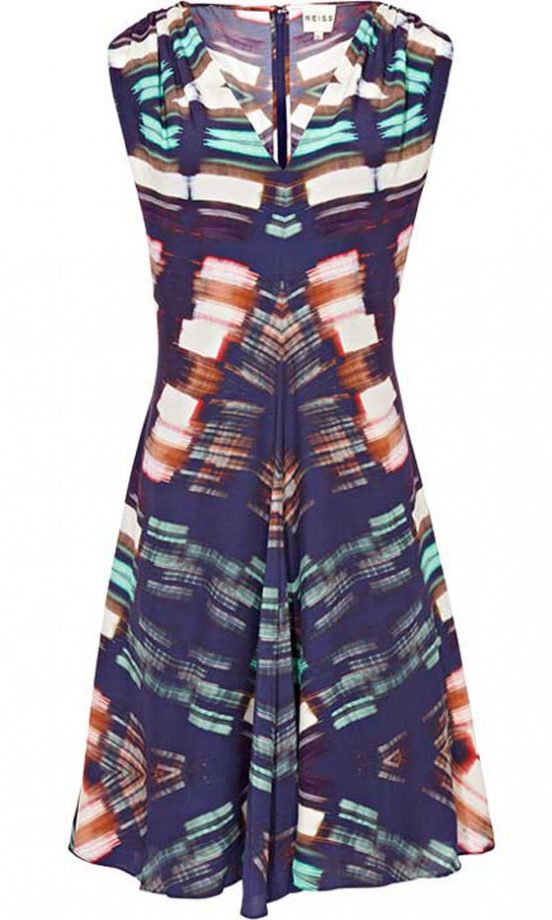 Reiss Printed Flared Dress, £179