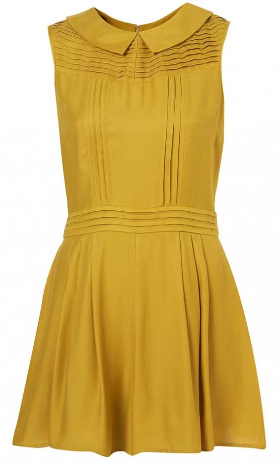 Topshop Mustard Playsuit, £46