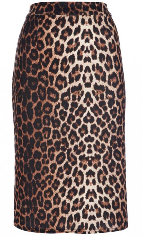 Wallis Leopard Print Skirt, £30