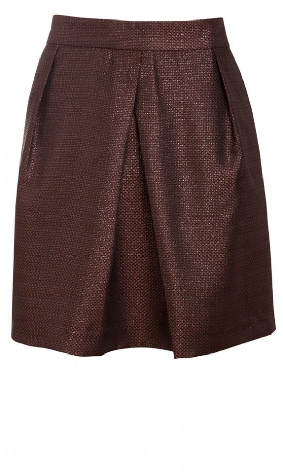 New Look Bronze Metallic Tulip Skirt, £22.99