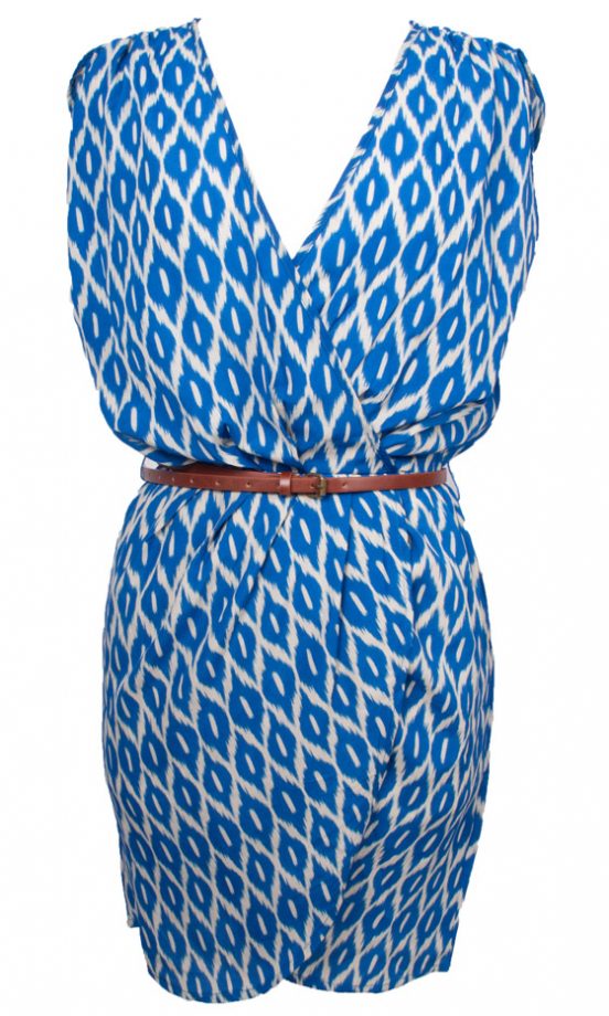 Glamorous Blue Diamond Print Dress, £26.99