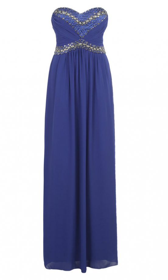 Missguided Embellished Bandeau Maxi Dress, £48.99