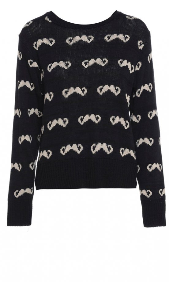 AX Paris Moustache Knit Jumper, £19.99