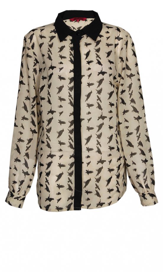 Boohoo Georgette Bird of Prey Shirt, £20