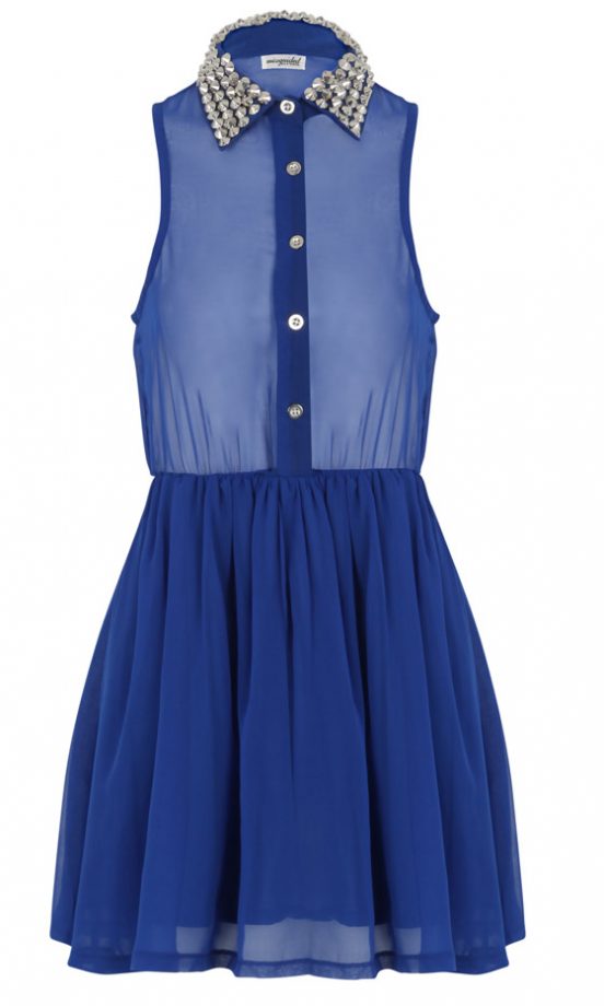 Missguided Sheer Collar Studded Dress, £26.99